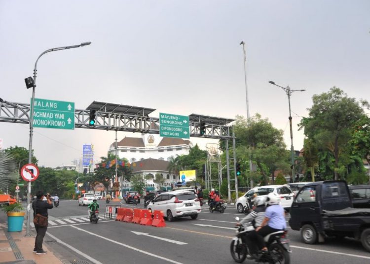 Salah satu kawasan di Surabaya yang telah dipasangi CCTV.