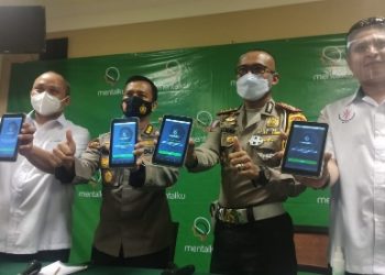 Launching aplikasi Mentalku. Dengan aplikasi ini, pemohon SIM baru maupun perpanjangan SIM bisa tes psikologi secara online.