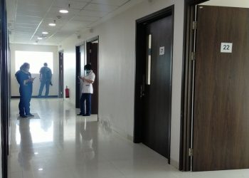 Lokasi di kawasan City of Tomorrow (Cito) yang dipersiapkan sebagai rumah sakit untuk menangani pasien Covid-19.