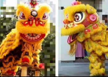 Foto ilustrasi pertunjukkan barongsai.
