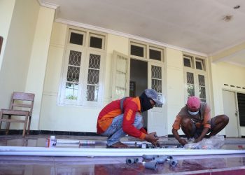 Rumah sehat di aset milik Pemkot Surabaya di Jalan Nias 110, Surabaya.