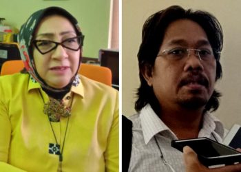 Ketua Komisi A DPRD Kota Surabaya, Pertiwi Ayu Krishna dan Wakil Ketua Komisi A Budi Leksono.