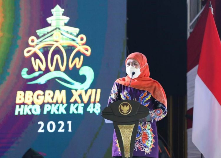 Gubernur Jawa Timur Khofifah Indar Parawansa.
