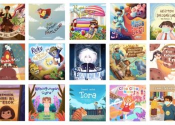 Kumpulan karya-karya mahasiswa DKV ITS yang tergabung dalam Buku Kompilasi Cerita Anak.