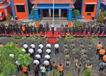 Apel yang dilaksanakan di kantor BPBD Provinsi Jatim di Sidoarjo,