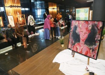 Suasana Alun-Alun Surabaya, tempat wisata baru yang dibuat Pemkot Surabaya.