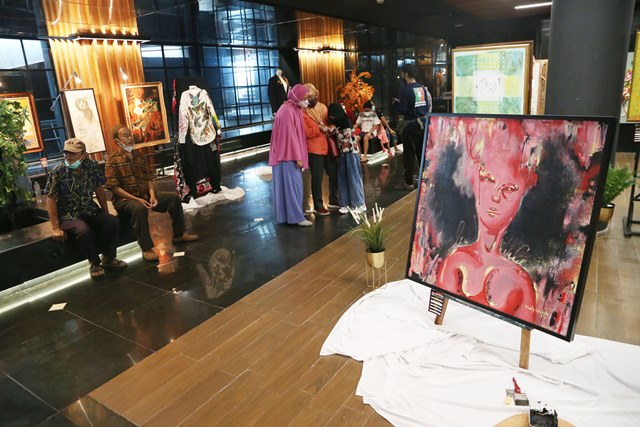 Suasana Alun-Alun Surabaya, tempat wisata baru yang dibuat Pemkot Surabaya.