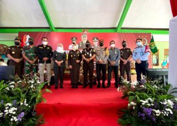 Peresmian rumah perdamaian Restorative Justice yang secara simbolis dilaksanakan di Balai Desa Kauman, Kecamatan Kota, Bojonegoro.