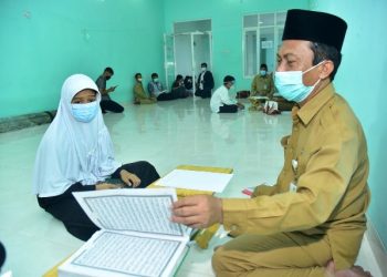 Pelaksanaan seleksi penerimaan beasiswa bagi pelajar penghafal kitab suci tahun 2022.