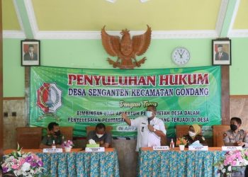 Kegiatan "Bimbingan Aparatur Pemerintah Desa Dalam Penyelesaian Permasalahan Hukum di Tingkat Desa" yang diselenggarakan di Balai Desa Senganten, Kecamatan Gondang, Kabupaten Bojonegoro.