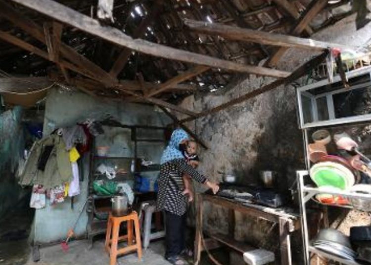 Salah satu rumah warga yang masuk dalam program Dandan Omah untuk dilakukan renovasi.