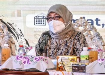 Kepala Dinas Kebudayaan, Kepemudaan dan Olahraga serta Pariwisata (Dispudporapar) Kota Surabaya Wiwiek Widayati.