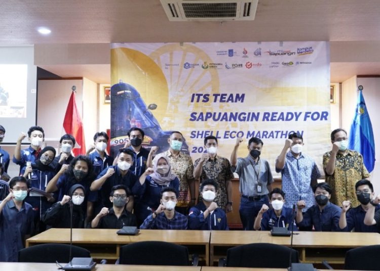 Tim Sapuangin ITS yang bakal mengikuti Shell Eco Marathon (SEM) 2022.