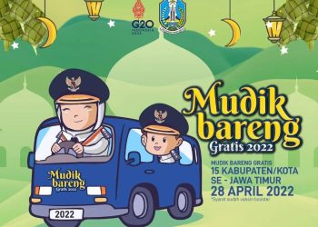 Pemprov Jatim bakal menyelenggarakan mudik gratis dengan menyediakan 100 bus dengan tujuan 15 kabupaten/kota.