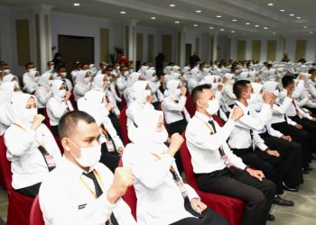 Pelatihan Dasar CPNS Golongan III Angkatan IX,X,XI, dan XII Tahun 2022 Badan Pengembangan Sumber Daya Manusia (BPSDM) Provinsi Jatim yang diselenggarakan di Hotel Sinar I, Jalan Raya Juanda, Sidoarjo.