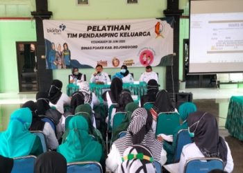 Kegiatan pelatihan untuk Tim Pendamping Keluarga (TPK) di Kecamatan Kedungadem, Bojonegoro.