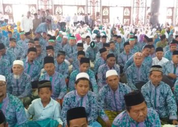 Dokumentasi pelepasan calon jamaah haji di salah satu kabupaten/kota sebelum menuju Asrama Haji. (foto: Kemenag Jatim)
