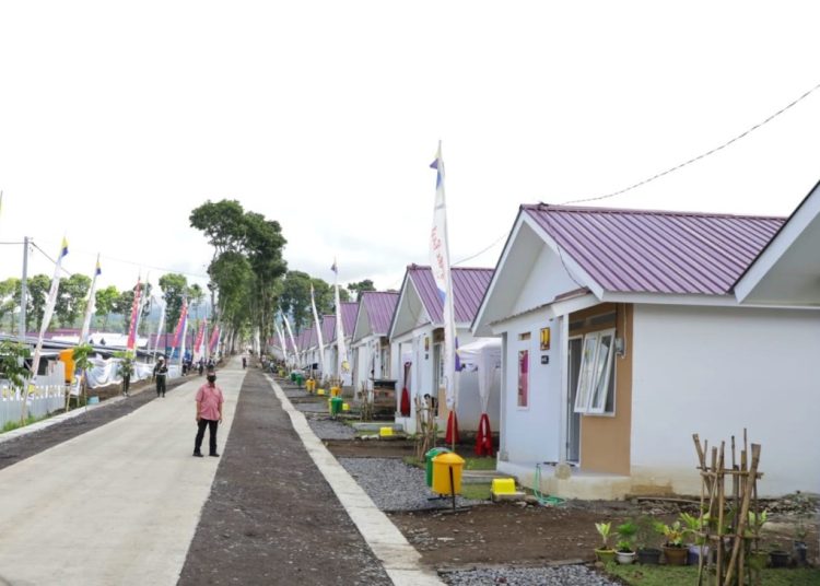 Hunian Tetap (Huntap) bagi penyintas erupsi Gunung Semeru.