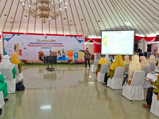 Kegiatan Diseminasi Gizi di Pendopo Malowopati Pemkab Bojonegoro.