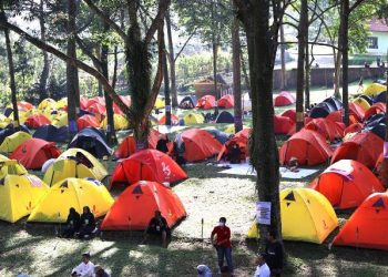 Perkemahan Moderasi Beragama yang diselenggarakan Kementerian Agama RI di kawasan Ubaya Training Centre (UTC), Trawas, Mojokerto.