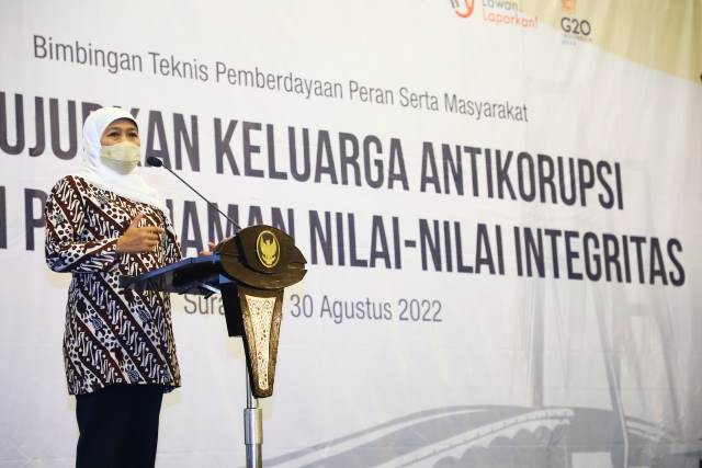 Gubernur Jawa Timur Khofifah Indar Parawansa.