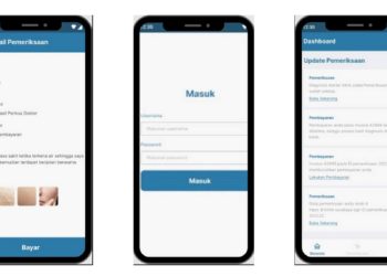 Tampilan platform iDerm4U, rancangan tim peneliti ITS, yang dapat diakses dari ponsel.