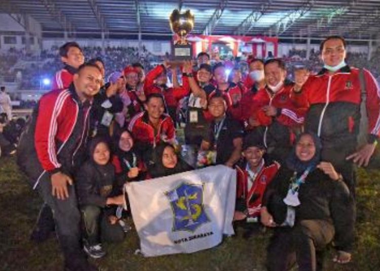 Salah satu cabor kontingen Surabaya yang berlaga di Pekan Olahraga Provinsi (Porprov) VII Jawa Timur 2022.