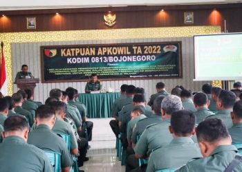 Kegiatan Peningkatan Kemampuan (Katpuan) Apkowil Tersebar di gedung Ahmad Yani, Kodim 0813 Bojonegoro.