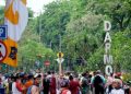 Peringatan World Walking Day di Car Free Day (CFD) Taman Bungkul, Surabaya.