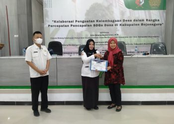 Kegiatan Kolaborasi Penguatan Kelembagaan Desa dalam rangka percepatan capaian SDGs Desa di Kabupaten Bojonegoro.
