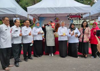 Pelaksanaan Festival Getuk Parasa di sepanjang Jalan P Mas Tumapel, Bojonegoro.