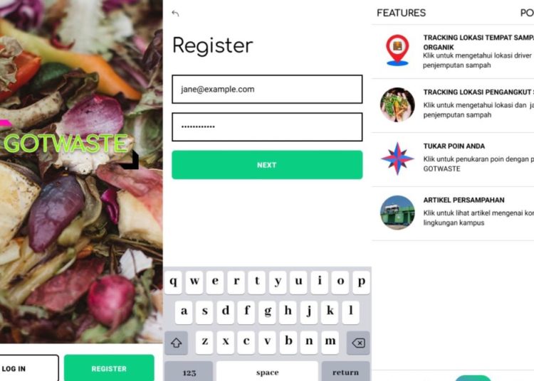 Sistem manajemen sampah organik berbasis aplikasi dan internet, yaitu GOTWASTE.
