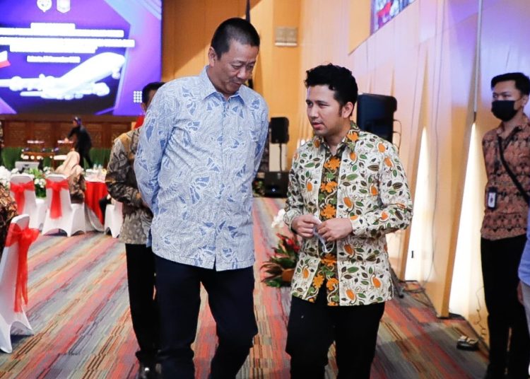 Emil Elestianto Dardak di sela rapat koordinasi di ruang Mataram Gedung Karya Kementerian Perhubungan Republik Indonesia.