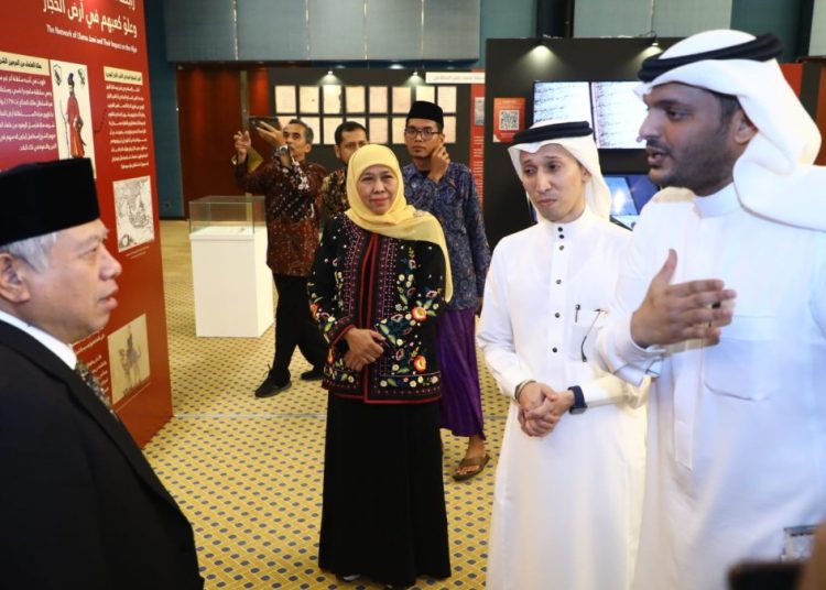 Gubernur Jatim Khofifah Indar Parawansa di dalam acara Indonesia Week 2022 yang digelar di Cultural Palace Diplomatic Quarter Riyadh Saudi Arabia.