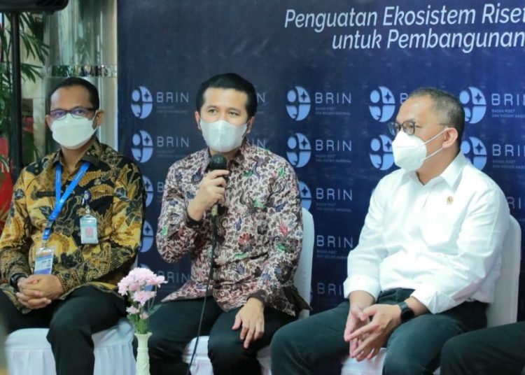 Wagub Jatim Emil Elestianto Dardak menghadiri temu BRIDA di Auditorium Sumitro Djojohadikusumo, kantor BRIN Jalan MH Thmarin Jakarta Pusat.