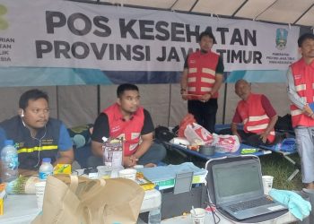 Selain mengirimkan tim ke lapangan, Pemorov Jatim juga membuka posko kesehatan bagi korban gempa Cianjur.