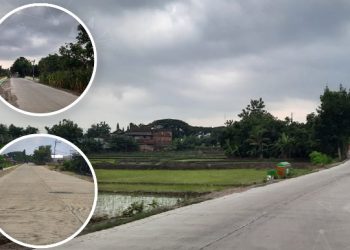 Rekonstruksi Jalan Sambeng-Kedewan yang sudah selesai pengerjaannya.