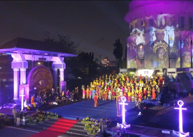 Pagelaran Seni Budaya dan Sejarah Bangsa Tahun 2022 yang digelar di Dermaga Madura Koarmada II.