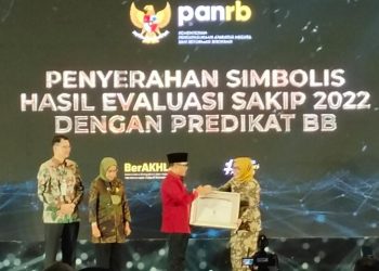 Pemkab Bojonegoro mendapat nilai sangat baik dalam Sistem Akuntabilitas Kinerja Instansi Pemerintah (SAKIP). Penyerahan predikat ini dilakukan langsung oleh Menteri Pendayagunaan Aparatur Negara dan Reformasi Birokrasi (PANRB) Abdullah Azwar Anas.