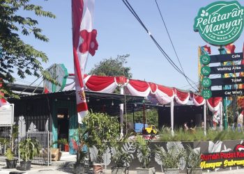 Salah satu lahan aset Pemkot Surabaya yang dimanfaatkan dalam program padat karya.