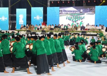 Festival Tradisi Islam Nusantara (FTIN) yang digelar di Stadion Diponegoro, Kabupaten Banyuwangi.