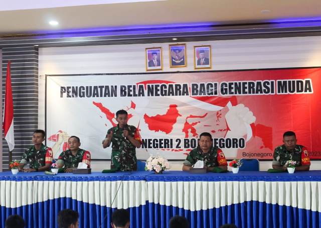 Kodim 0813 Bojonegoro melaksanakan kegiatan penguatan bela negara bagi generasi muda di kalangan pelajar.