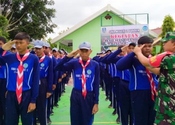 Kegiatan "TNI Goes To School" yang diselenggarakan Kodim Bojonegoro dan jajarannya.