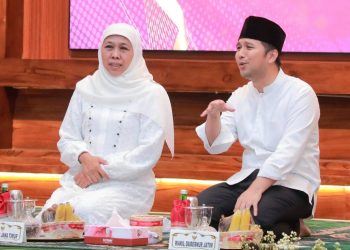 Gubernur Jatim Khofifah Indar Parawansa dan Wagub Jatim Emil Elestianto Dardak.