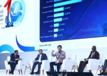 Wagub Jatim Emil Elestianto Dardak menjadi pembicara dalam acara Kick Off Meeting 10 Th World Water Forum di Jakarta Convention Center.