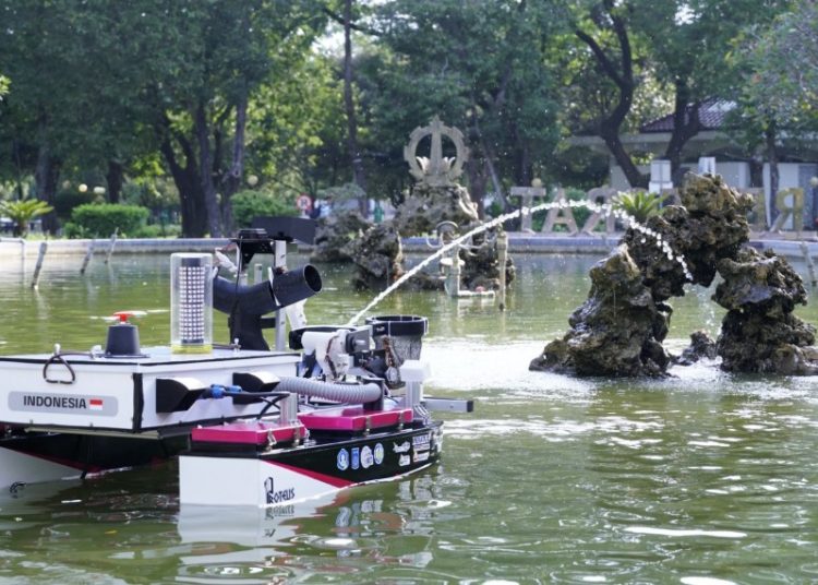 Kapal ITS siap berlaga di ajang International Roboboat Competition 2023 di Florida, Amerika Serikat.