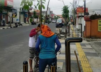 Penggantian pohon yang dilakukan Dinas Perumahan Kawasan Permukiman dan Cipta Karya Pemkab Bojonegoro.