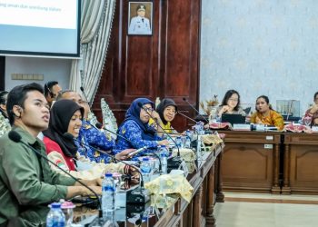 Suasana pertemuan perwakilan UNICEF dengan Pemkot Surabaya.