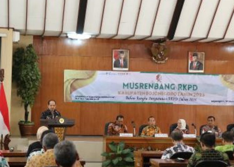 Musrenbang Rencana Kerja Pembangunan Daerah Kabupaten Bojonegoro tahun 2023 dalam rangka penyusunan RKPD tahun 2024.