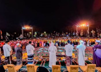 Suasana launching Festival Ramadhan GenZI (Generasi Z Islami) di Masjid Nasional Al-Akbar Surabaya.